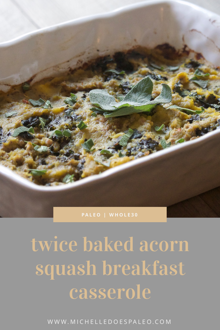 acorn squash casserole with cheese